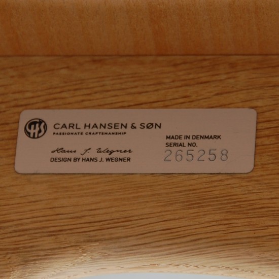 Sæt med 6 Hans Wegner CH33p stole i eg