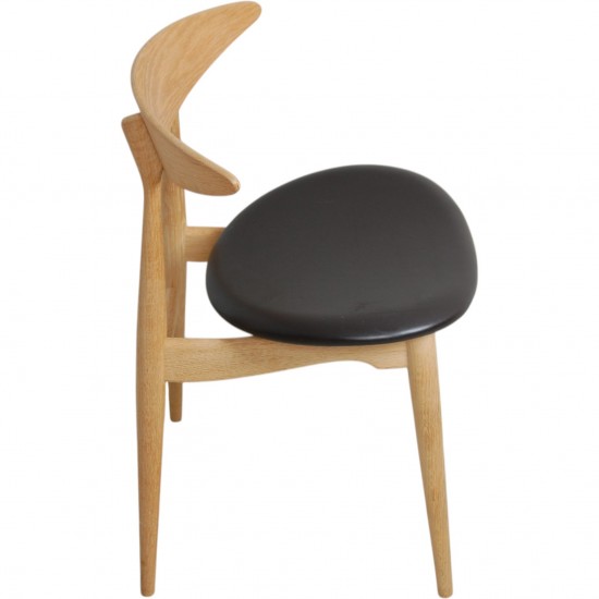 Sæt med 6 Hans Wegner CH33p stole i eg