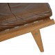 Hans Wegner GE-375 stol i brun læder