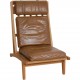 Hans Wegner GE-375 stol i brun læder