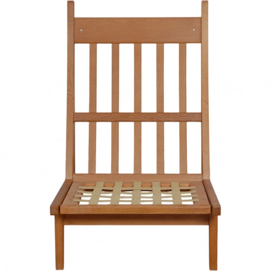 Hans Wegner GE-375 stol i brun læder