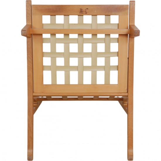 Hans Wegner GE-375 stol i brun læder