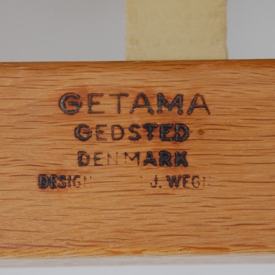 Hans Wegner GE-375 stol i brun læder