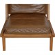 Hans Wegner GE-375 stol i brun læder