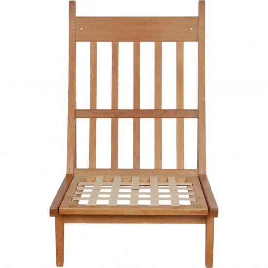 Hans Wegner GE-375 stol i brun læder