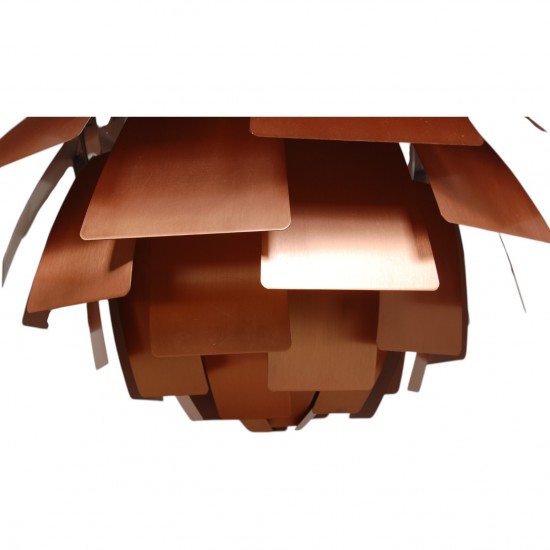 Poul Henningsen kobber Kogle lampe 72 Cm