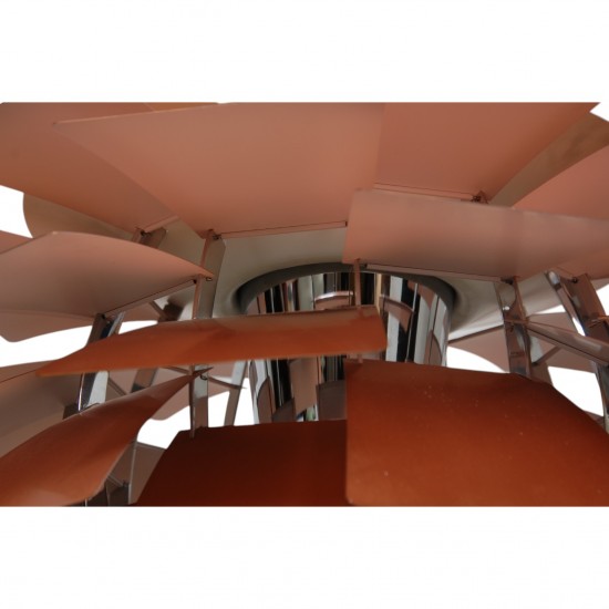Poul Henningsen kobber Kogle lampe 72 Cm