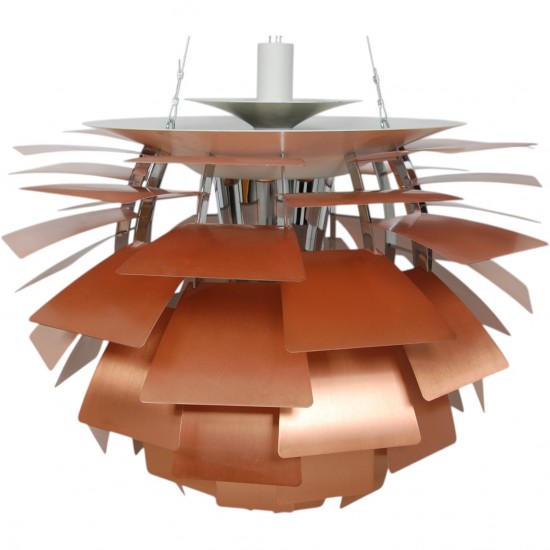 Poul Henningsen kobber Kogle lampe 72 Cm