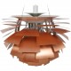 Poul Henningsen kobber Kogle lampe 72 Cm