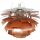 Poul Henningsen kobber Kogle lampe 72 Cm