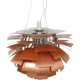 Poul Henningsen kobber Kogle lampe 72 Cm