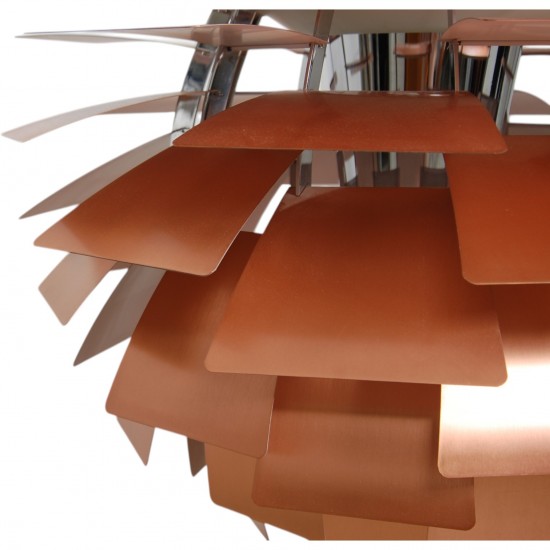 Poul Henningsen kobber Kogle lampe 72 Cm