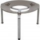 Poul Kjærholm PK33 stool in dark brown leather