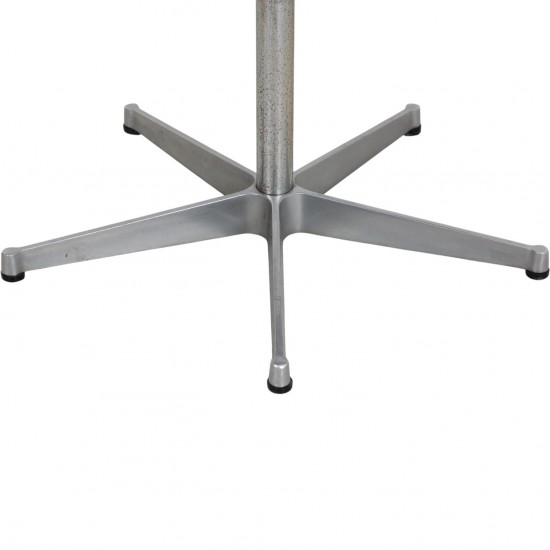 Arne Jacobsen Oxford chair reupholstered in black classic leather 1979