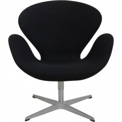 Arne Jacobsen Swan chair in black Tonus fabric 2016