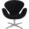 Arne Jacobsen Svane stol i sort Tonus stof 2016
