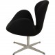 Arne Jacobsen Svane stol i sort Tonus stof 2016
