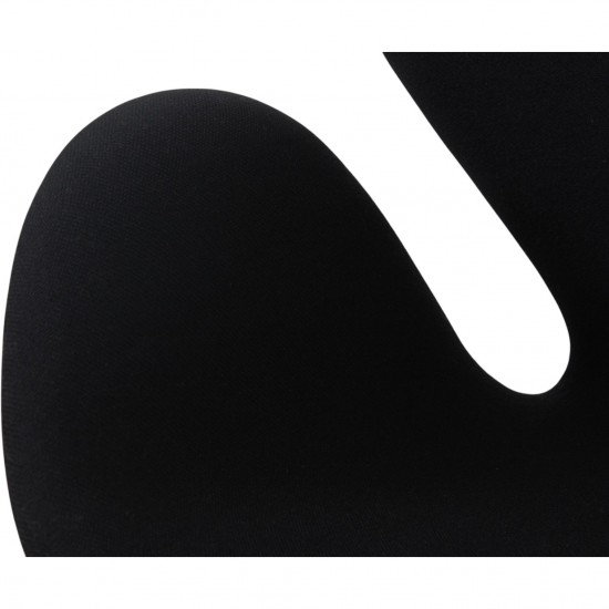Arne Jacobsen Svane stol i sort Tonus stof 2016
