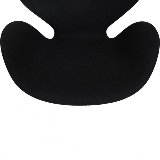 Arne Jacobsen Svane stol i sort Tonus stof 2016