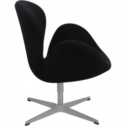 Arne Jacobsen Swan chair in black Tonus fabric 2016