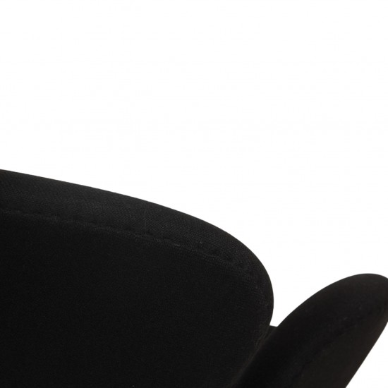 Arne Jacobsen Svane stol i sort Tonus stof 2016