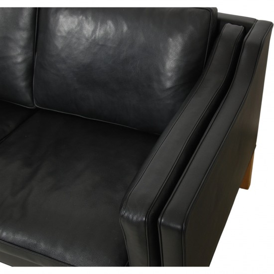 Børge Mogensen 2213 3-personers sofa i sort læder