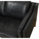 Børge Mogensen 2213 3-personers sofa i sort læder