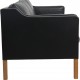 Børge Mogensen 2213 3-personers sofa i sort læder