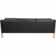 Børge Mogensen 2213 3-personers sofa i sort læder