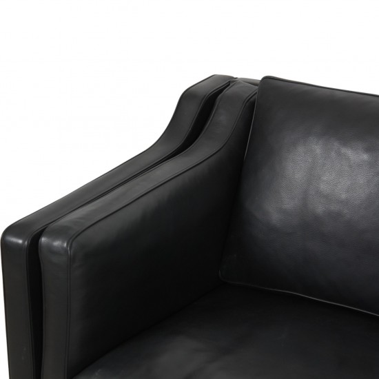 Børge Mogensen 2213 3-personers sofa i sort læder