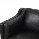 Børge Mogensen 2213 3-personers sofa i sort læder