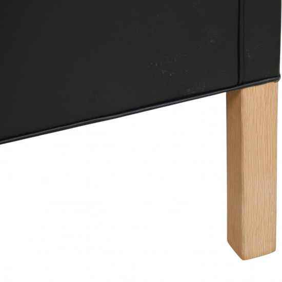 Børge Mogensen 2213 3-personers sofa i sort læder