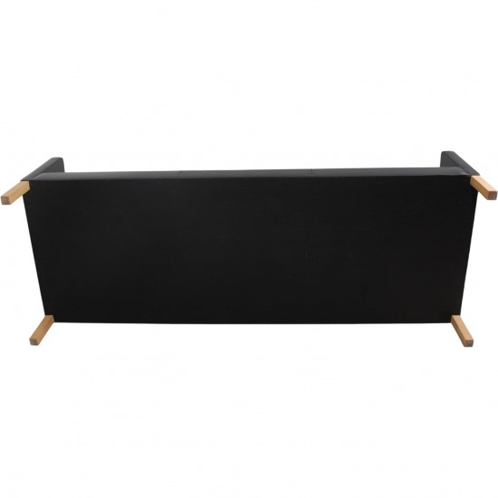 Børge Mogensen 2213 3-personers sofa i sort læder