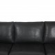 Børge Mogensen 2213 3-personers sofa i sort læder