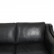 Børge Mogensen 2213 3-personers sofa i sort læder