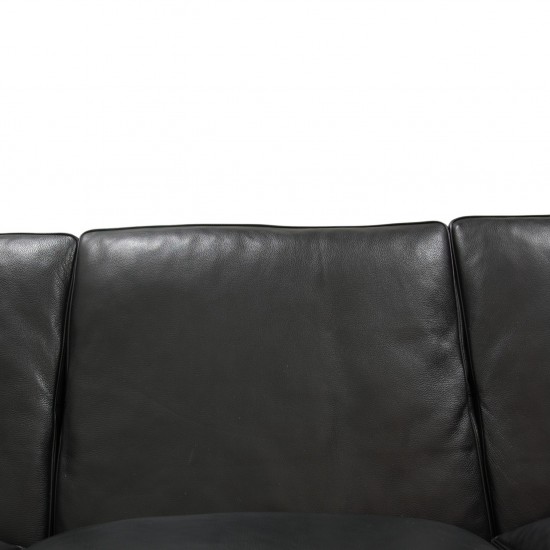 Børge Mogensen 2213 3-personers sofa i sort læder