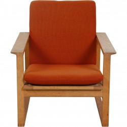 Børge Mogensen 2256 slæde stol i eg 1980'erne