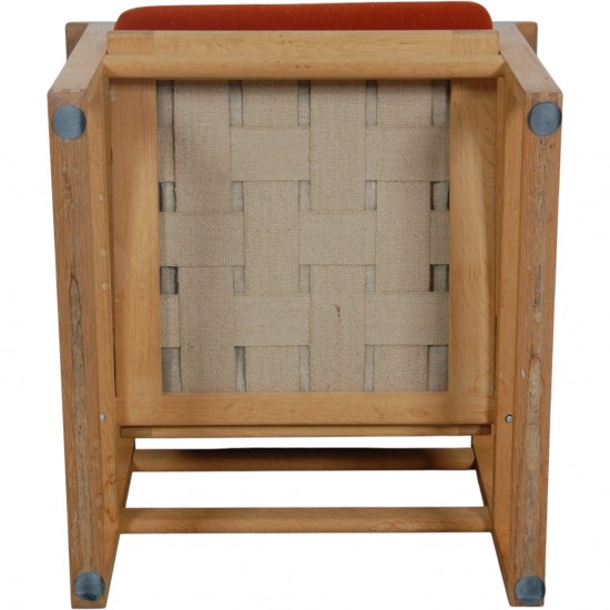 Børge Mogensen 2256 slæde stol i eg 1980'erne