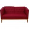 Erik Jørgensen EJ315 2-personers sofa i rødt stof 2000'erne