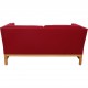 Erik Jørgensen EJ315 2-personers sofa i rødt stof 2000'erne