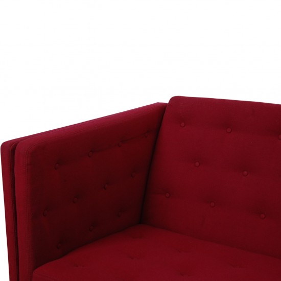 Erik Jørgensen EJ315 2-personers sofa i rødt stof 2000'erne