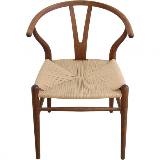 Sæt af 6 Hans Wegner CH24 Y-stole i røget eg
