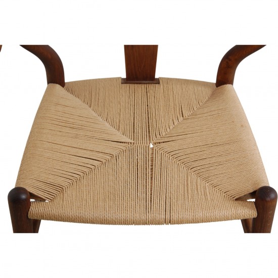 Sæt af 6 Hans Wegner CH24 Y-stole i røget eg