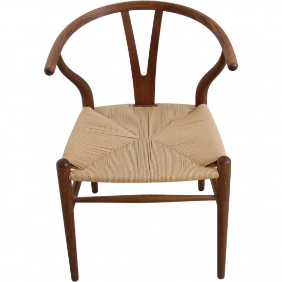 Sæt af 6 Hans Wegner CH24 Y-stole i røget eg