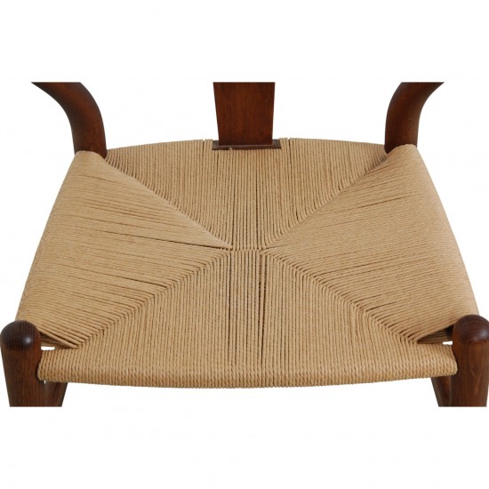 Sæt af 6 Hans Wegner CH24 Y-stole i røget eg