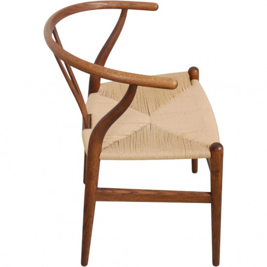 Sæt af 6 Hans Wegner CH24 Y-stole i røget eg