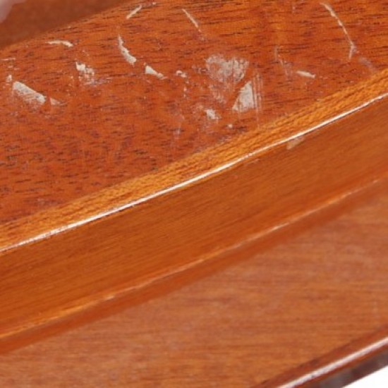 Hans Wegner cirkulært kina bord i mahogni Ø:73Cm 1980'erne