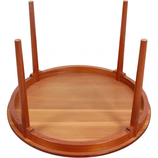 Hans Wegner cirkulært kina bord i mahogni Ø:73Cm 1980'erne