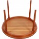 Hans Wegner cirkulært kina bord i mahogni Ø:73Cm 1980'erne