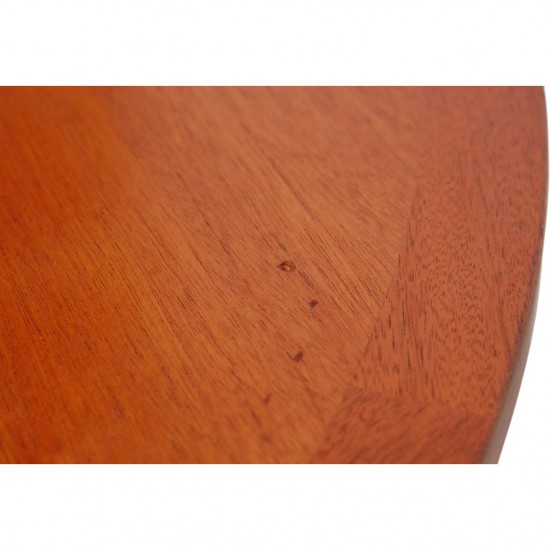 Hans Wegner cirkulært kina bord i mahogni Ø:73Cm 1980'erne